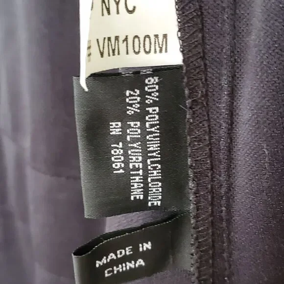 VTG TRIPP NYC Black Trench Coat Jacket Punk Gothic Hellraiser Bondage Men's M - Picture 4 of 16